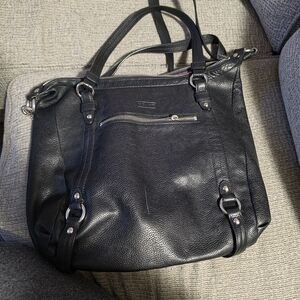 Coach Black Leather Shoulder Bag